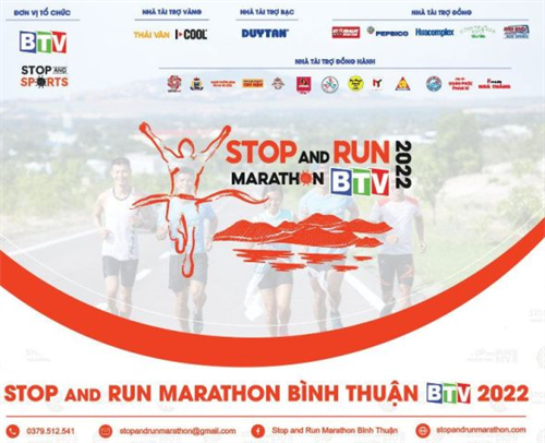 Gần 1.000 vận động viên tham gia Giải Stop And Run Marathon Bình Thuận